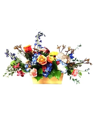 Striking Rustic Botanical Arrangement Flower Arrangement