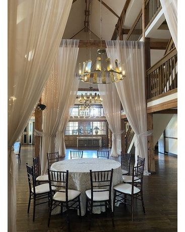 Beam draping Sympathy Arrangement