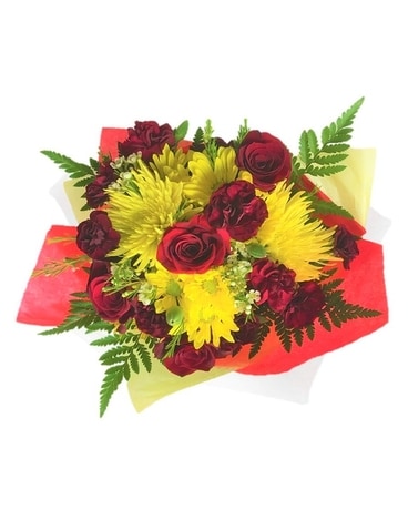 Alvirne Graduation Wrapped Flowers Bouquet