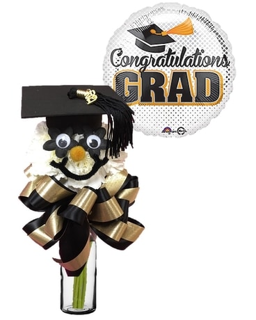 Graduation Smile Face Flower Arrangement