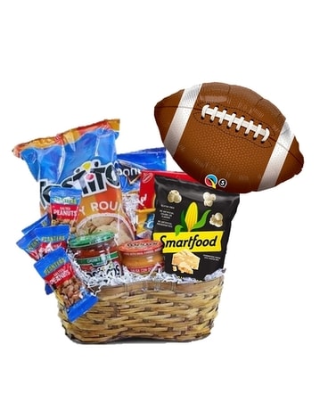 Football Goodie Basket Gift Basket