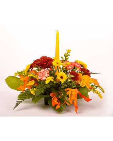 Simply Fall Centerpiece Flower Arrangement