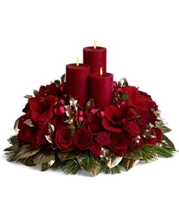 Carols by Candlelight Flower Arrangement