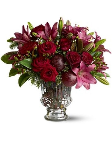 Victorian Christmas Flower Arrangement