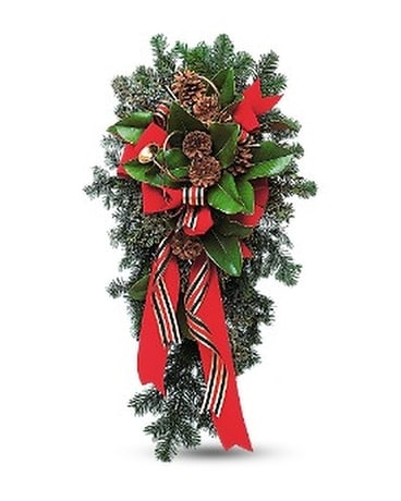 Christmas Welcome Flower Arrangement