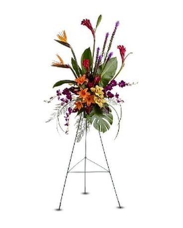 Paradise Tribute Spray Funeral Arrangement
