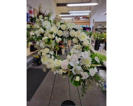 Gratitude Wreath Funeral Arrangement
