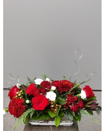Elegant Xmas Centerpiece Flower Arrangement