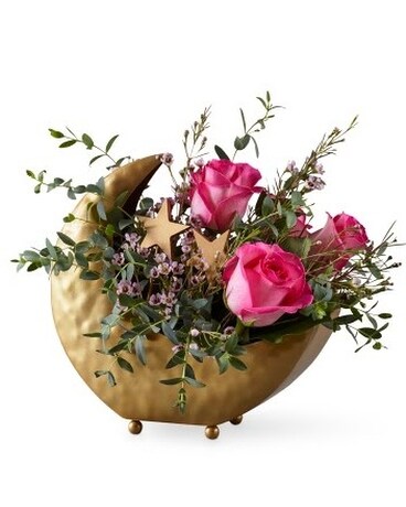 Over the Moon - Pink roses Bouquet Flower Arrangement