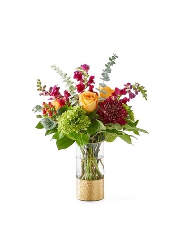 Gilded Moment Bouquet Flower Arrangement