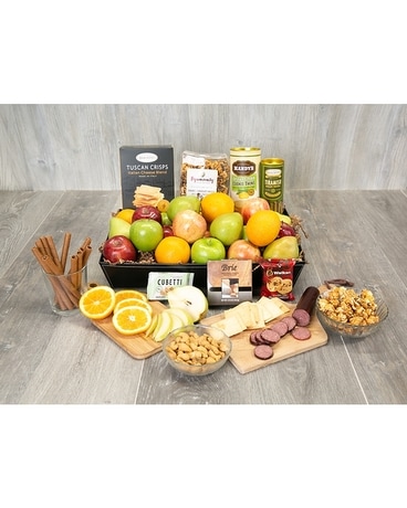 Fruit & Cheese Gourmet Gift Basket