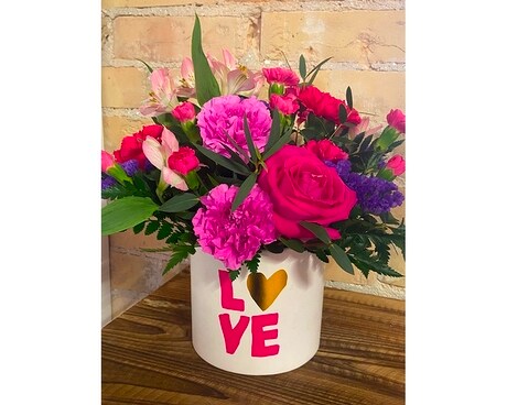 Love You Flower Arrangement