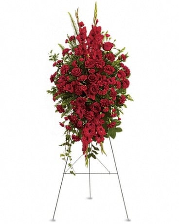 Deep in Our Hearts Spray Flower Arrangement