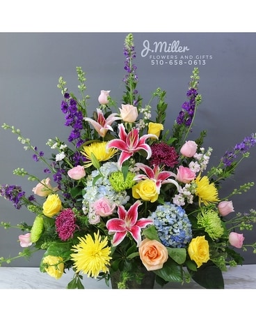 Cotton Candy Fan Flower Arrangement