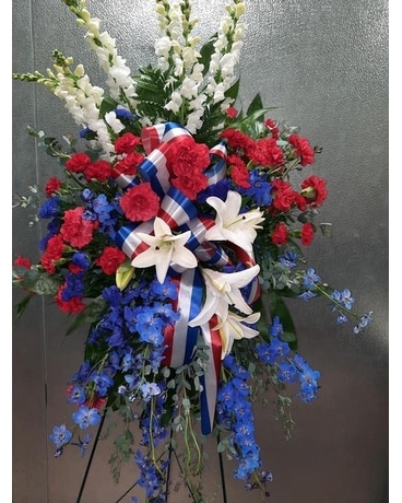 Patriotic Skies Flower Arrangement