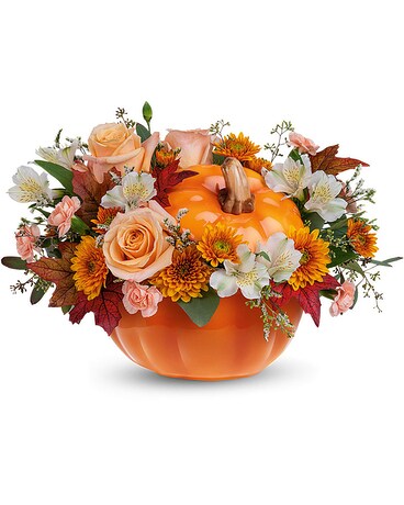 Teleflora's Hello Pumpkin Bouquet Flower Arrangement