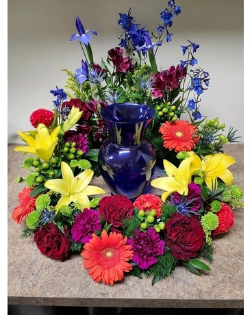 In the garden urn arrangement Funeral Arrangement