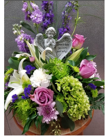 Love is how you earn your wings Funeral Arrangement