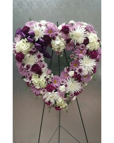 Lavender Memories Funeral Casket Spray Flowers