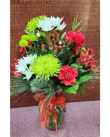 Christmas vase Flower Arrangement