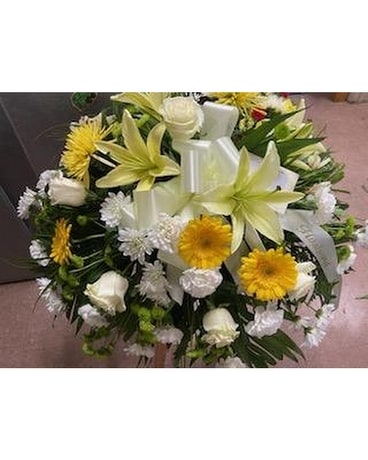 My Sunshine- Casket Piece Funeral Casket Spray Flowers