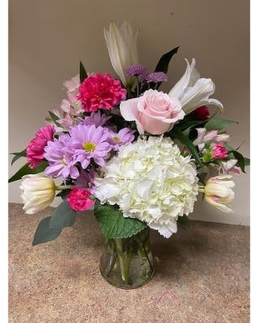 Blushing For You Flower Arrangement