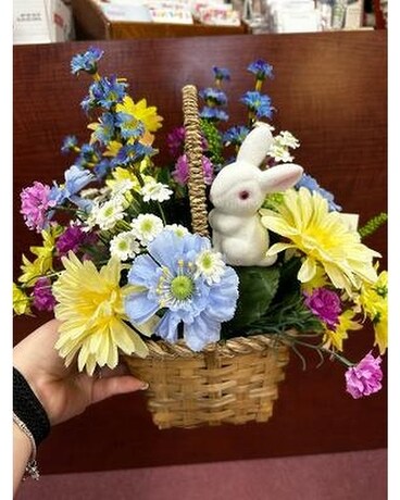 Silk Easter Basket Arrangement Specialty Arrangement