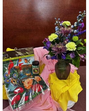 Flag, Flowers and a Candle Custom product