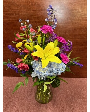 A burst of Color Flower Arrangement