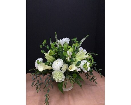 Pure and Serene Flower Arrangement