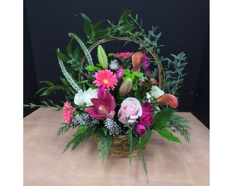 Springs Early Bloom Basket Arrangement