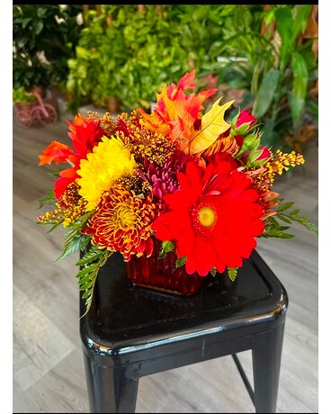 Autumn Leaves Flower Arrangement