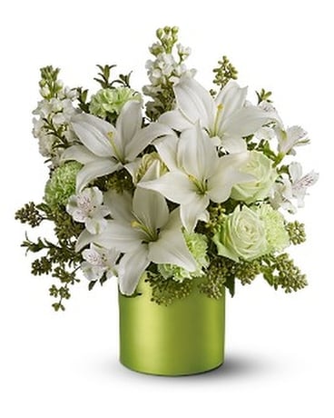 Teleflora's Sea Spray - Deluxe Flower Arrangement