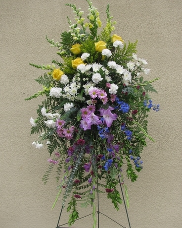 Cascading Colors Spray Flower Arrangement