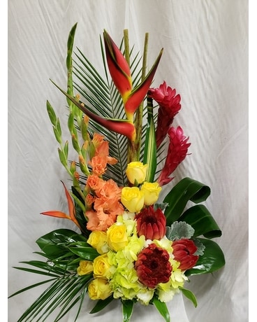Tropical Oasis Flower Arrangement
