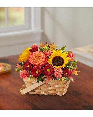 Fields Of Europe® For Fall Basket Flower Arrangement