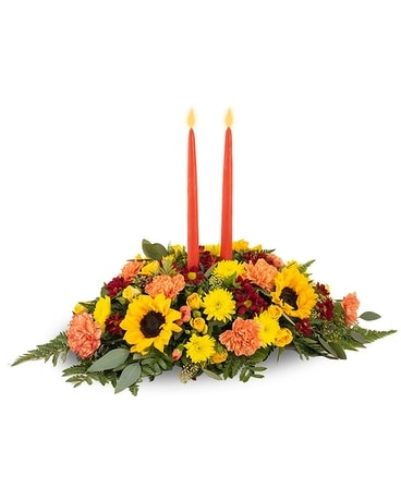 Double Candle Centerpiece Centerpiece