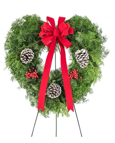 Heart Wreath Flower Arrangement