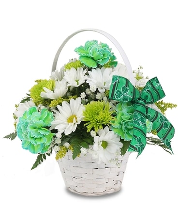 Shamrock Sparkle Basket Arrangement