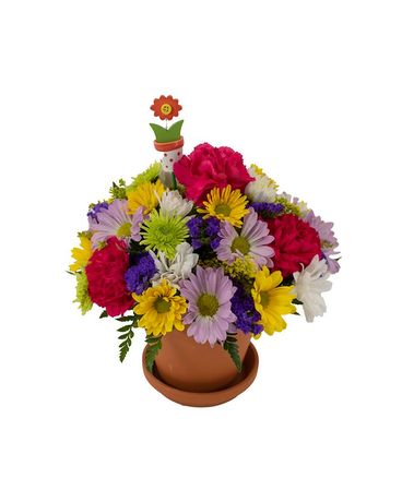 Bright Garden Blooms Flower Arrangement