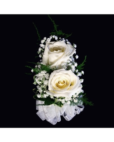 Double Rose Pin On Corsage Corsage