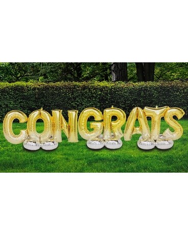 Large Mylar CONGRATS Balloon Display Balloons