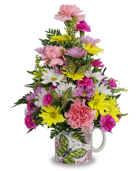 Lovely Butterfly Bouquet Flower Arrangement