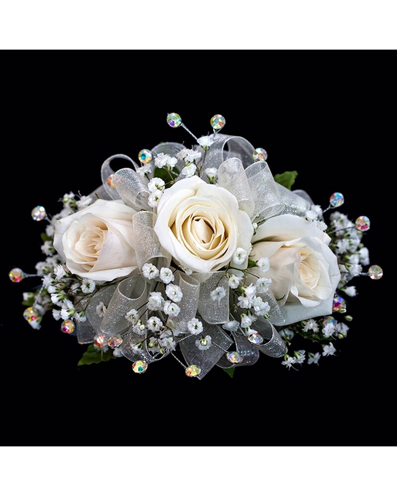 3 Sweetheart Wrist Corsage, Iridescent Sprays in Southfield MI