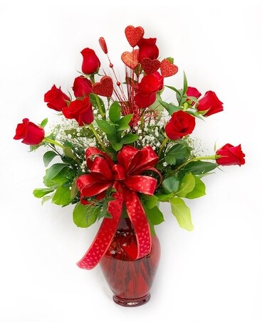 Furst Red Roses Flower Arrangement