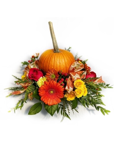Pumpkin Patch Flower Arrangement