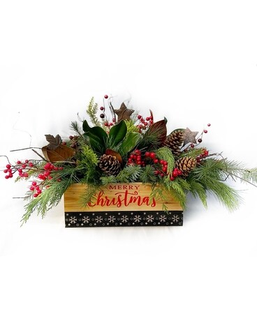 Woodland Christmas Flower Arrangement
