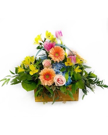 Blooming Spring Garden Flower Arrangement