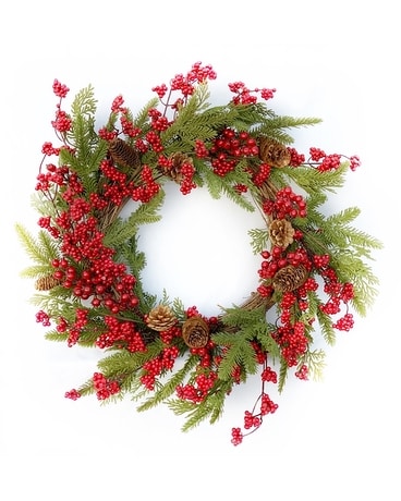 Grapevine Artificial Red Berry Wreath Gifts