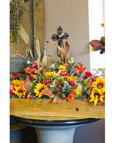 Long Fall Silk Centerpiece Specialty Arrangement